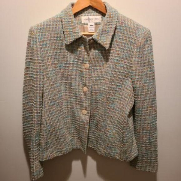 Jones NY  Tweed Blazer Sz‎ 12 - Picture 1 of 5